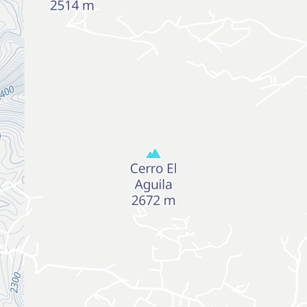 Map of Cerro El Aguila