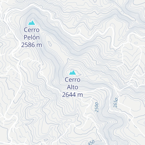 Map of Cerro Alto