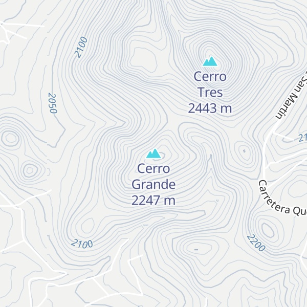 Map of Cerro Grande