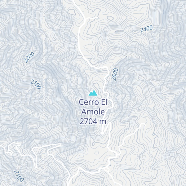 Map of Cerro El Amole