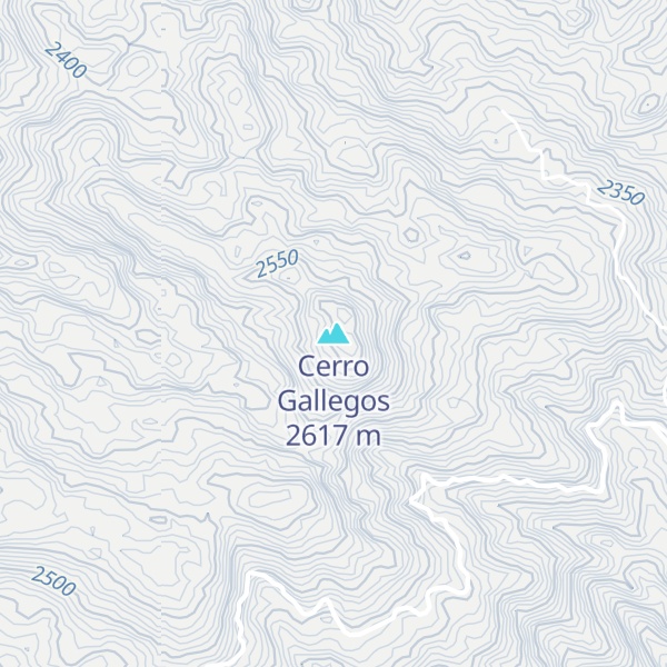 Map of Cerro Gallegos