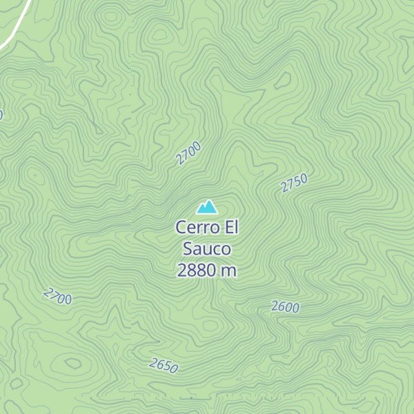 Map of Cerro El Sauco