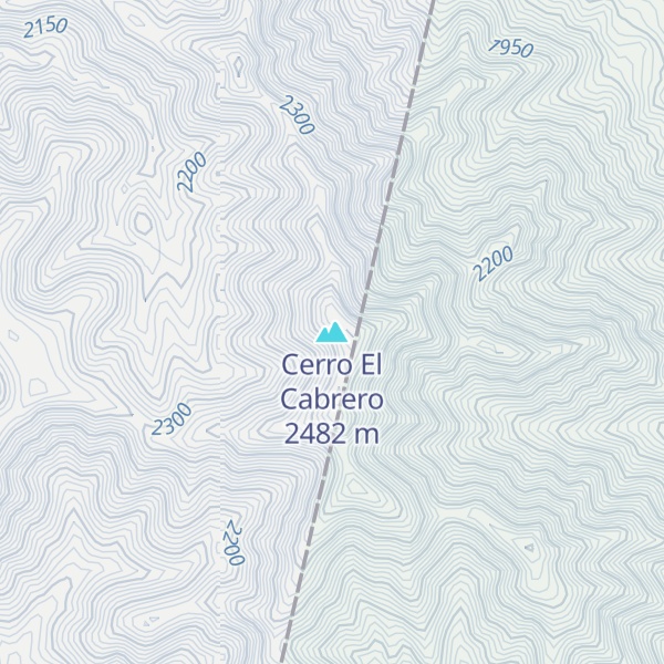 Map of Cerro El Cabrero