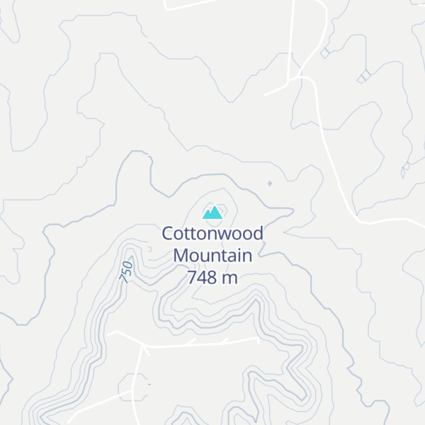 Map of Cottonwood Mountain