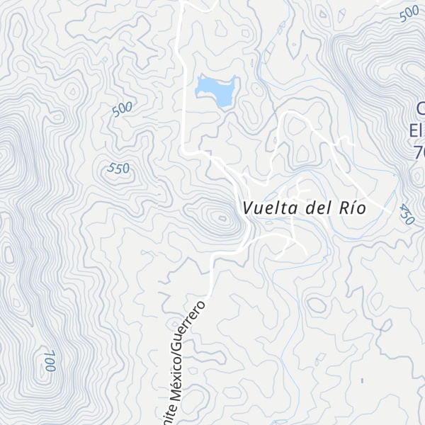Map of Cerro La Vuelta