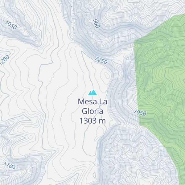 Map of Mesa La Gloria