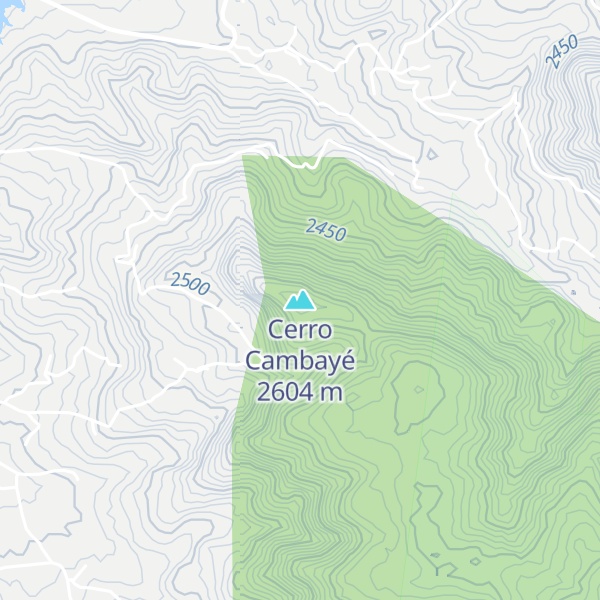 Map of Cerro Cambayé