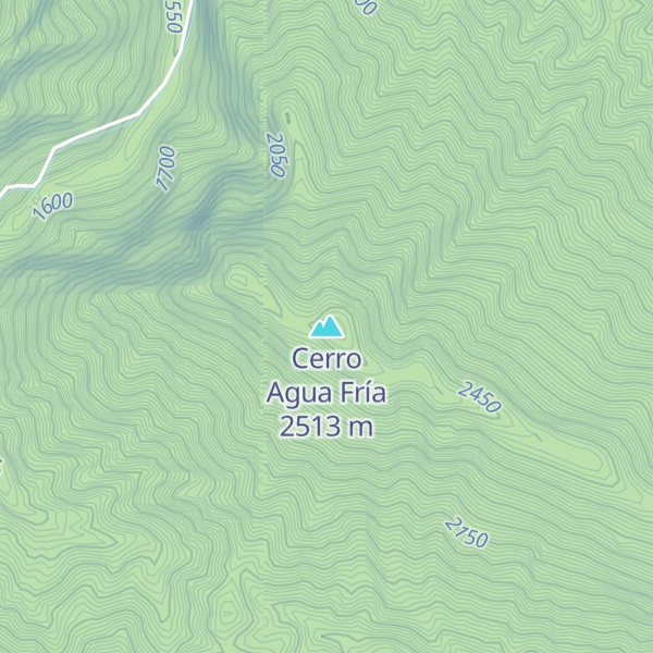 Map of Cerro Agua Fría
