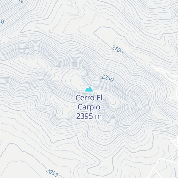 Map of Cerro El Carpio