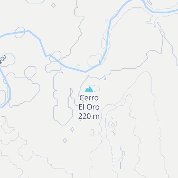 Map of Cerro El Oro
