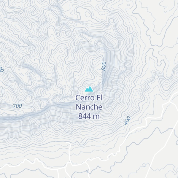Map of Cerro El Nanche