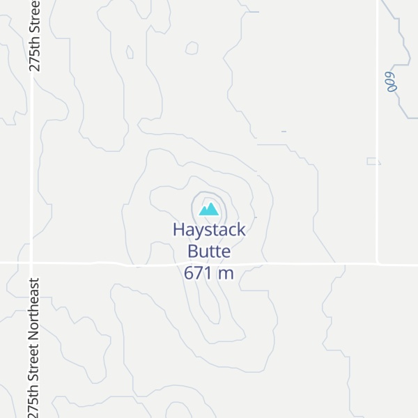 Map of Haystack Butte
