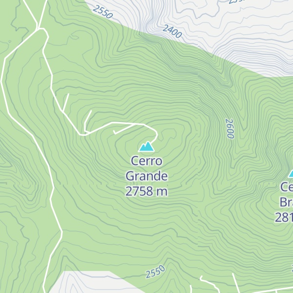 Map of Cerro Grande