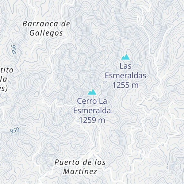 Map of Cerro La Esmeralda