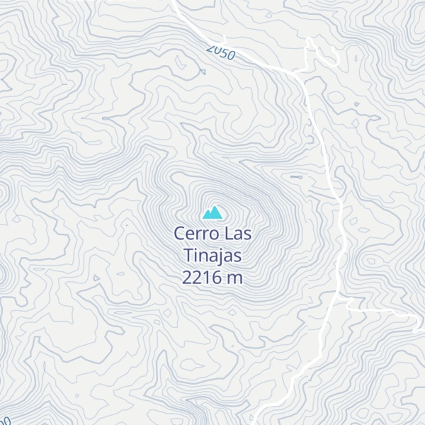Map of Cerro Las Tinajas
