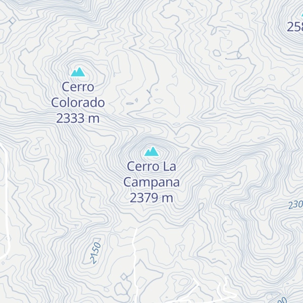 Map of Cerro La Campana