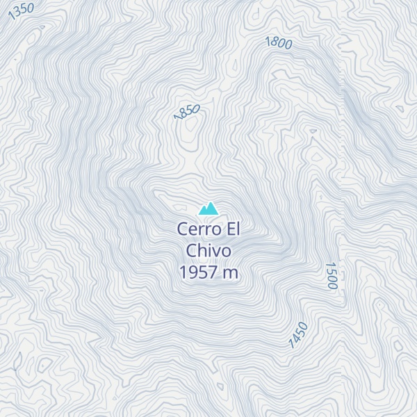 Map of Cerro El Chivo