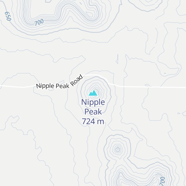 Map of Nipple Peak