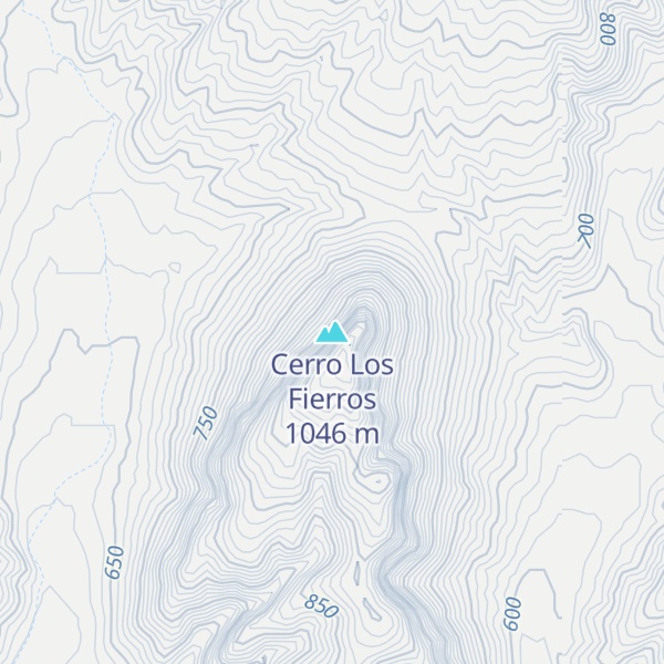 Map of Cerro Los Fierros