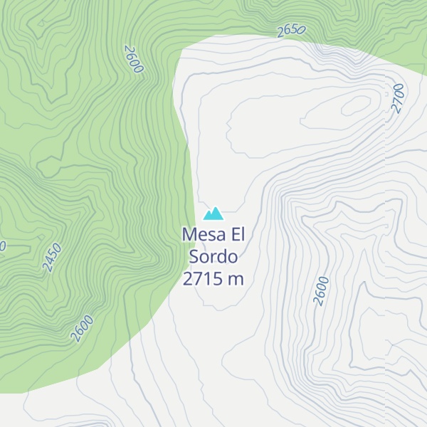 Map of Mesa El Sordo