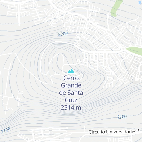 Map of Cerro Grande de Santa Cruz