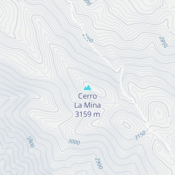 Map of Cerro La Mina