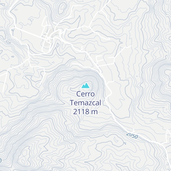 Map of Cerro Temazcal