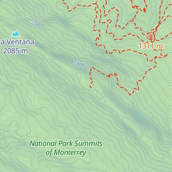 Map of Copete del Águila