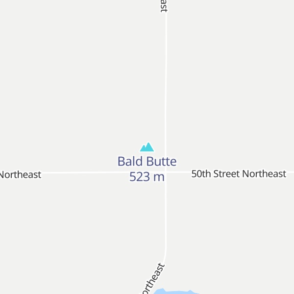 Map of Bald Butte