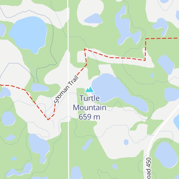 Map of Turtle Mountain