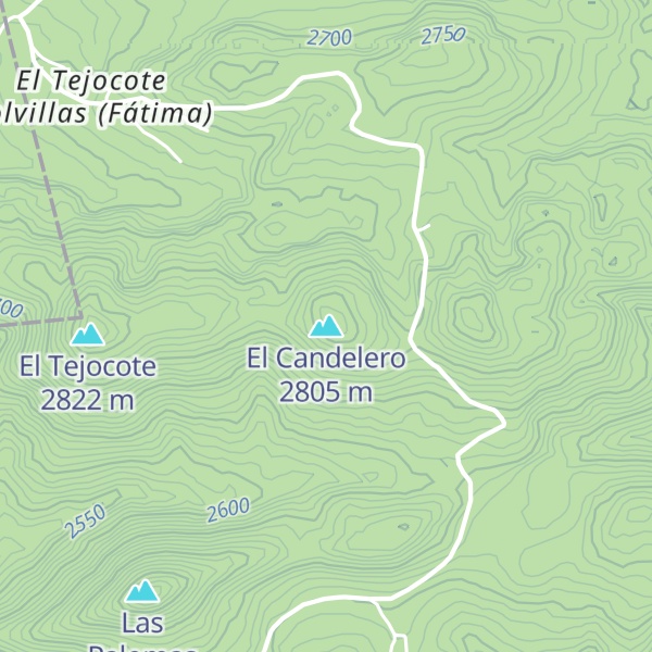 Map of El Candelero