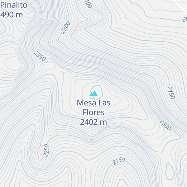 Map of Mesa Las Flores