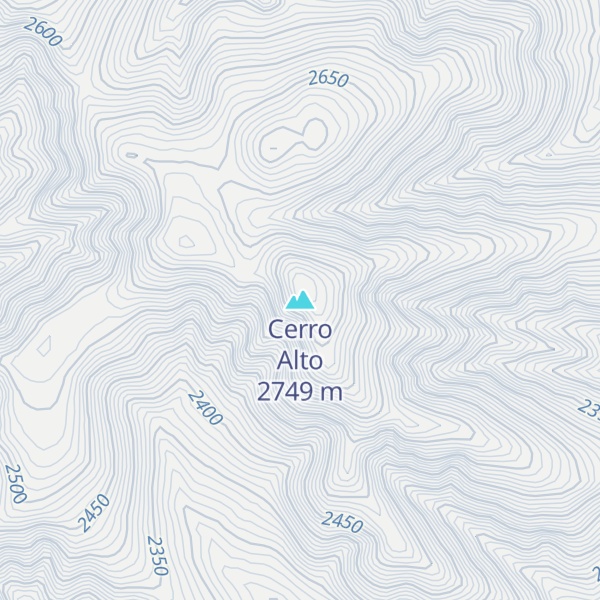 Map of Cerro Alto