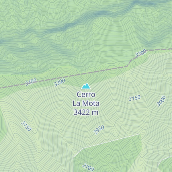 Map of Cerro La Mota