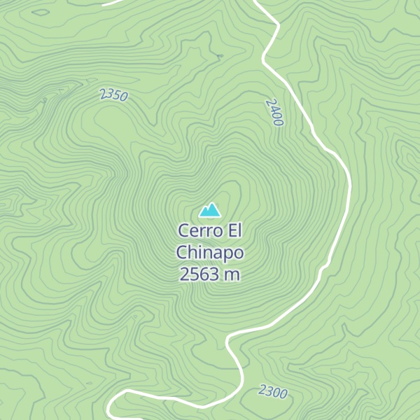 Map of Cerro El Chinapo