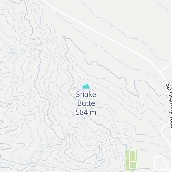 Map of Snake Butte