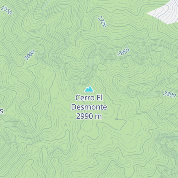 Map of Cerro El Desmonte