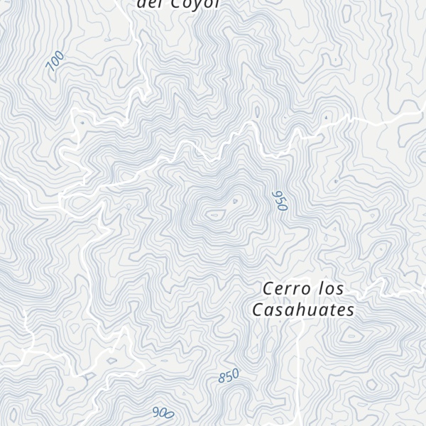 Map of Cerro El Aguacate