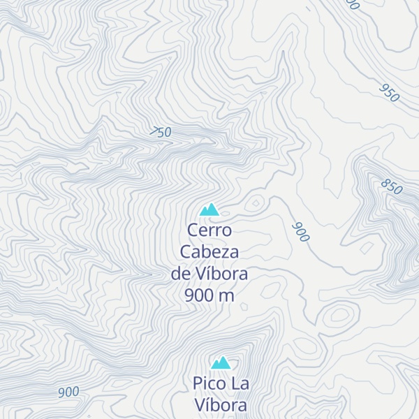 Map of Cerro Cabeza de Víbora