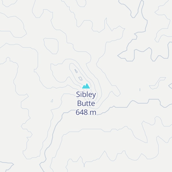 Map of Sibley Butte
