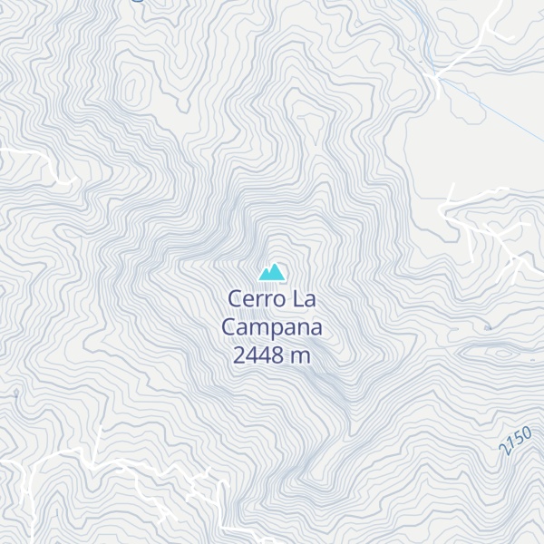 Map of Cerro La Campana