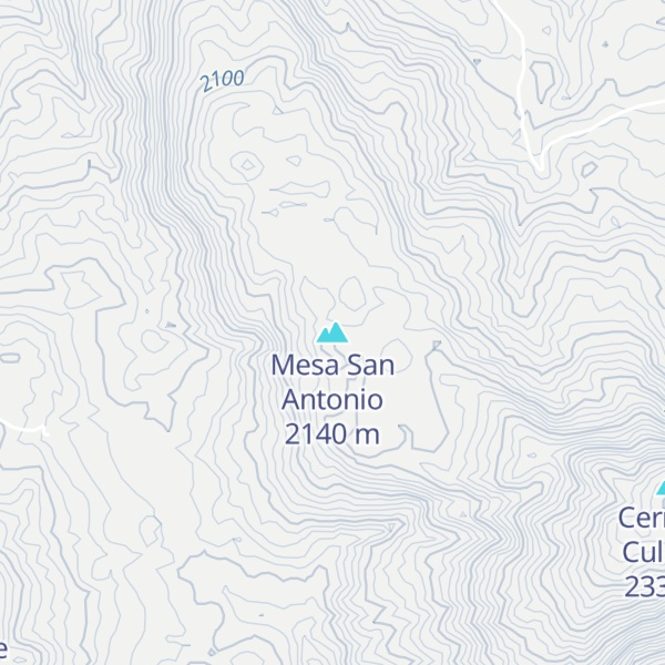 Map of Mesa San Antonio