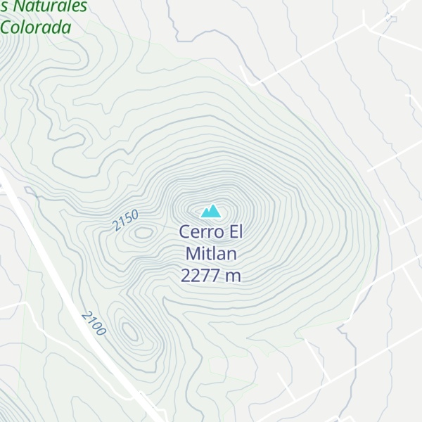 Map of Cerro El Mitlan
