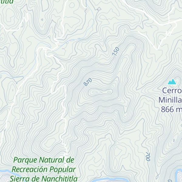 Map of Cerro El Burro