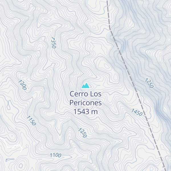 Map of Cerro Los Pericones