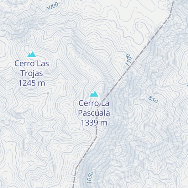 Map of Cerro La Pascuala