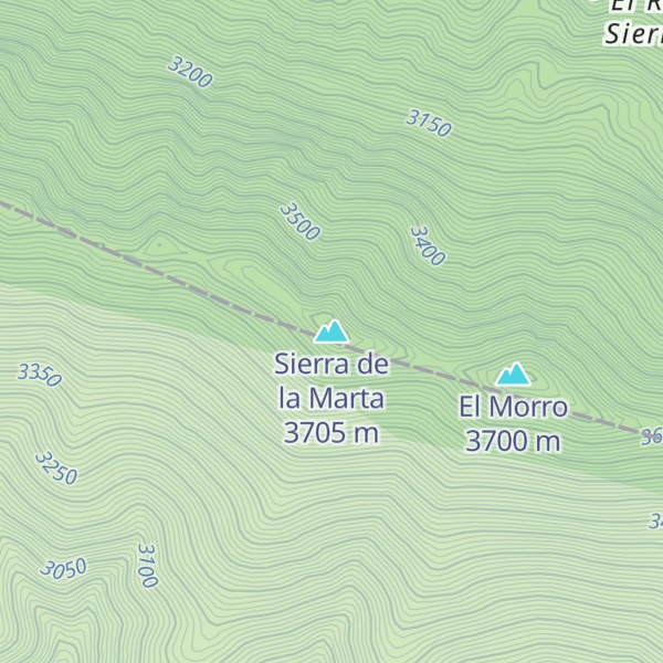 Map of Sierra de la Marta