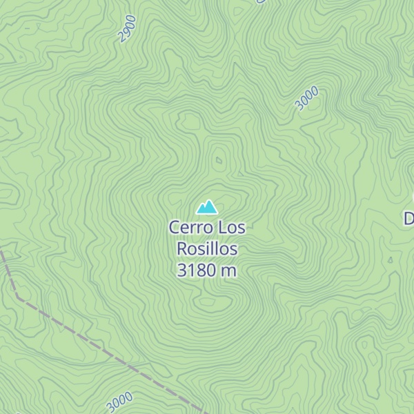 Map of Cerro Los Rosillos