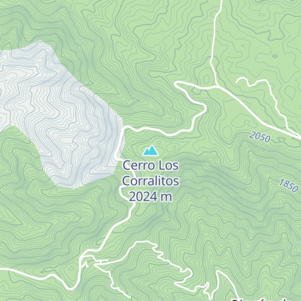 Map of Cerro Los Corralitos