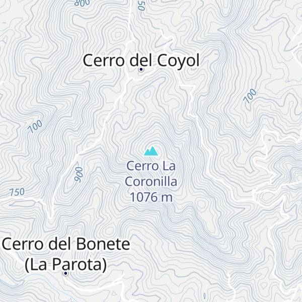 Map of Cerro La Coronilla